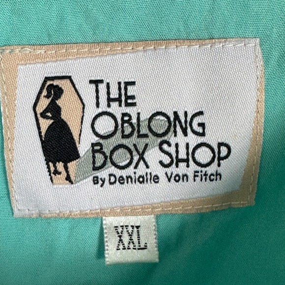 The Oblong Box Shop Retro Kiki Breeze Block Dress‎ Teal Womens Sz XXL Mod Preppy - Picture 4 of 16